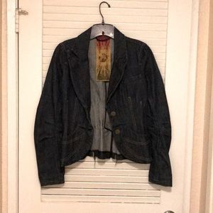 L.A.M.B. denim blazer size 4